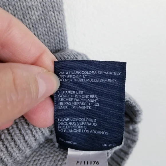 Tommy Hilfiger Gray Argyle Sweater Vest, size 5 - Picture 6 of 6